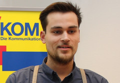 Der Vorsitzende der DPVKOM-Jugend Fabian Lubin.