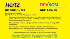 Hertz Discount Card